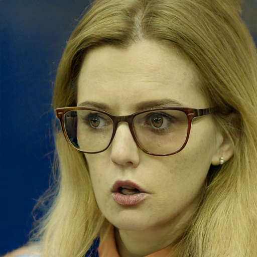 A photograph of a blonde young woman with eyeglasses and ear rings4.png